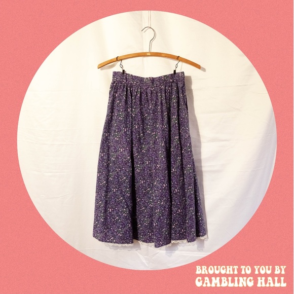 Skirts Vintage Cotton Floral Skirt Poshmark